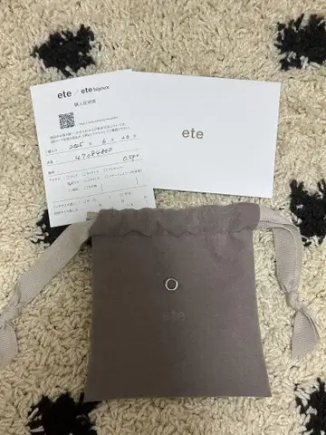ete ete bijoux 귀걸이 플래티넘 한쪽만