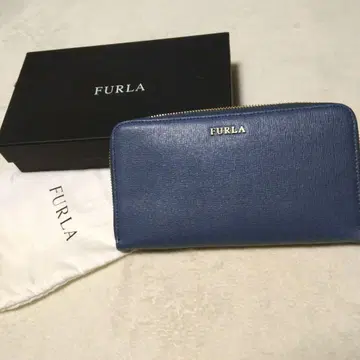 FURLA 풀라 장지갑 가죽 블루 새 제품 미사용품