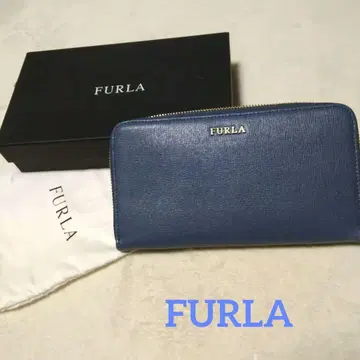 FURLA 훌라 장지갑 가죽 블루 새상품 미사용품