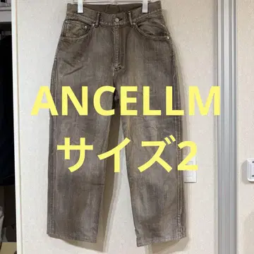 ANCELLM P/TAPERED 5P DENIM PANTS BROWN