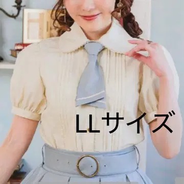 시마무라 쿠루미 마린 아카데미아 블라우스 넥타이 포함 아이보리 LL