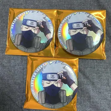 나루토 베이스 야드 오로라 캔 배지 카카시 3개 세트