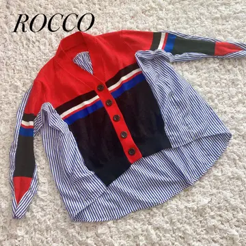 ROCCO.* 이()소재 가디건 스트라이프 니트