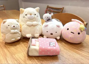 스미코구라시 세트 판매 인형 마스코트 고양이 포대기 침대