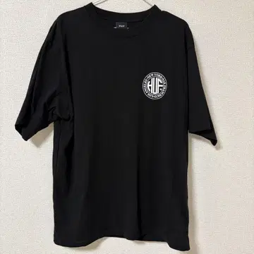 HUF 로고 티셔츠 블랙