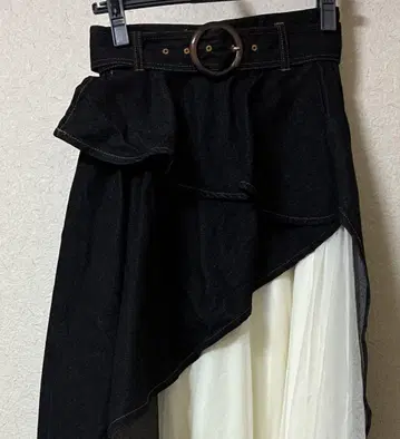 리젝시 튤 볼륨 스커트 블랙