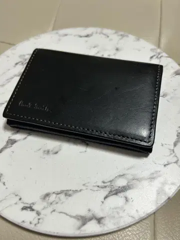 폴 스미스 블랙 레더 명함 지갑