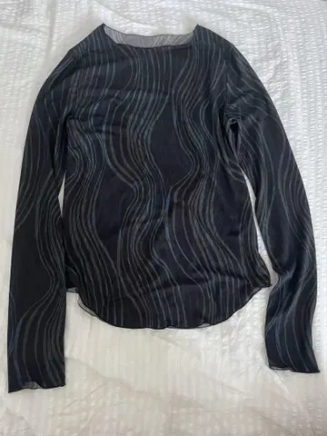 The motion feel L/S tops-BLACK