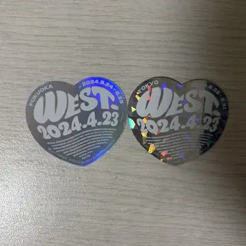 WEST. AWARD 돔 공연장 한정 스티커 도쿄, 후쿠오카