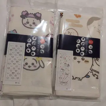치이카와 (먼작귀) 손수건 타월 2종 세트