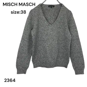 MISCH MASCH 니트 스웨터 상의 38 사이즈 장소매 패션 아이템