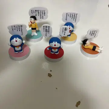 도라에몽 따뜻한 명언 피규어 5종 컴프 세트