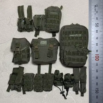 DAMTOYS 1/6 백팩 매거진 파우치 택티컬 파우치 세트
