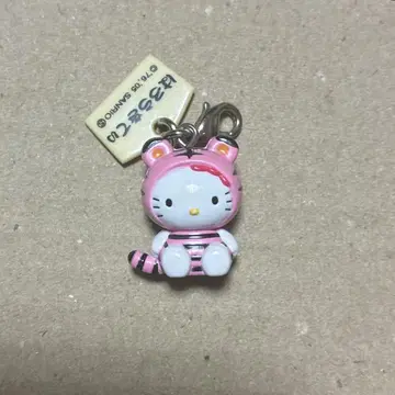 헬로키티 핑크 호랑이 키링
