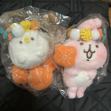 레어 카나헤이의 작은 동물 피스케와 토끼 봉제 인형 2018 플라워 토끼