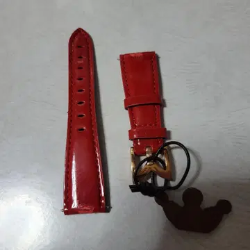 가가 밀라노 여성용 가죽 시계 벨트 빨간색