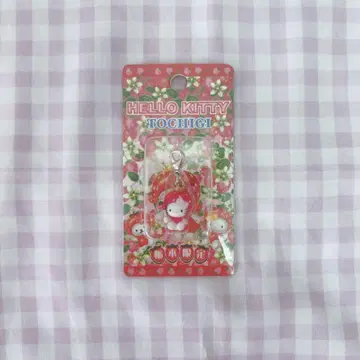 지역 한정 키티 헬로 키티 지퍼 마스코트 도치기 한정 딸기