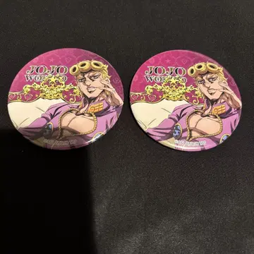 죠죠 JOJO WORLD 죠르노 죠바나 캔뱃지 2개 세트