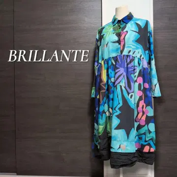BRILLANTE 아트 패턴 롱 원피스 올 패턴 M~L