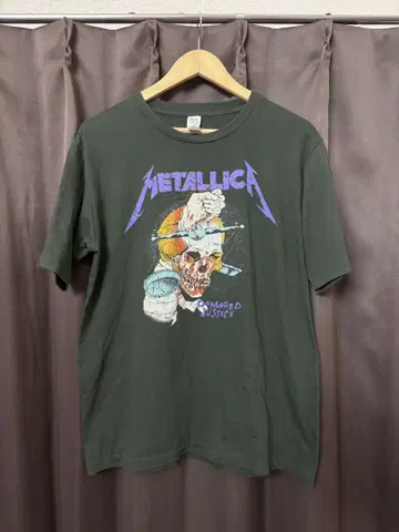 Metallica Damaged Justice 티셔츠 밴드