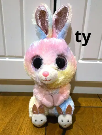 완판템 ty 파스텔 토끼 봉제 인형 미사용 상태로 보관