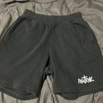 PHATRNK 블랙 쇼트 팬츠
