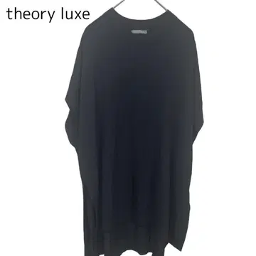 theory luxe 썸머 니트 블랙 38 반팔 블랙 프렌치 슬리브