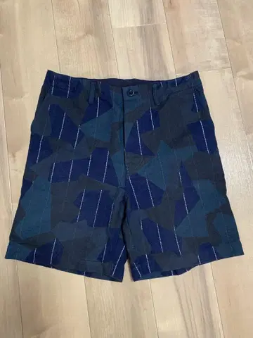 sacai 코튼 쇼트 팬츠 네이비 계열