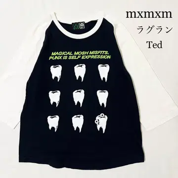MxMxM 마법 모시 미스핏츠 이빨 라그란 티셔츠