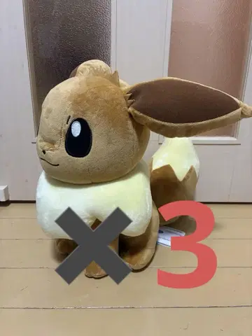 포켓몬 메차모후구토 푹신한 인형 이브이 인형 3개