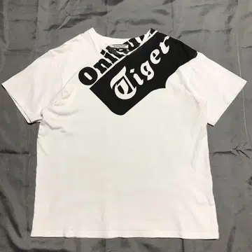 Ouituka Tiger 오니츠카 타이거 코튼 티셔츠 XL 흰색 반팔