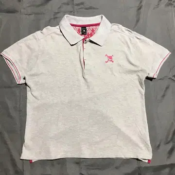 OAKLEY 오클리 해골 골프 셔츠 XL 그레이 반팔 여성용