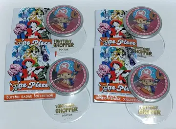 USJ 2025 원피스 캔 배지 초퍼 4개 세트