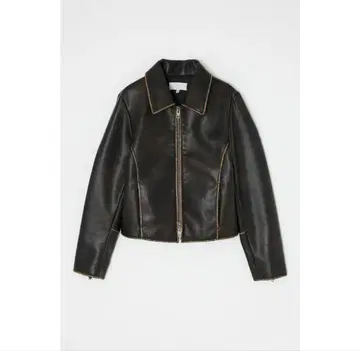 MOUSSY FAUX LEATHER MINIMAL 자켓