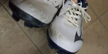 Mizuno 스파이크 화이트/네이비 US 7.5