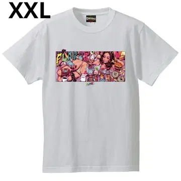 로킨제리빈 FLAVORS flavors 티셔츠 화이트 XXL 정품