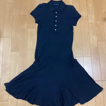 폴로 랄프 로렌 반팔 원피스 XS 사이즈 155cm 자수 극품