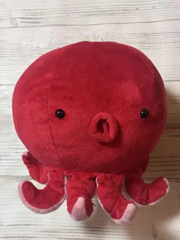 빅 사이즈 milkysea 빨간색 문어 봉제 인형