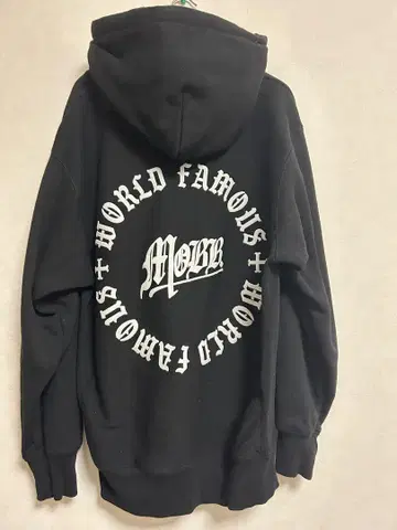 MOBB 블랙 후드 달린 파커 M 사이즈