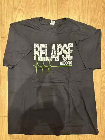 RELAPSE RECORDS 옛 로고 티셔츠
