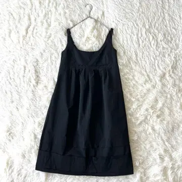 FOXEY NEWYORK 슬리브리스 플레어 원피스 블랙 40 L