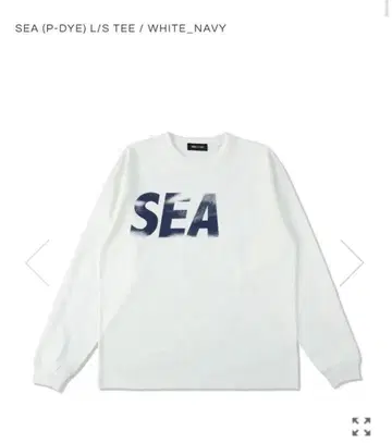 WIND AND SEA (P-DYE) 장팔 티셔츠 화이트