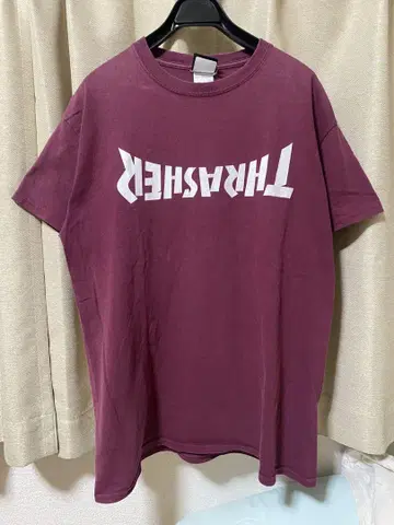 THRASHER 스라셔 역전 로고 티셔츠 스케이트보드 M