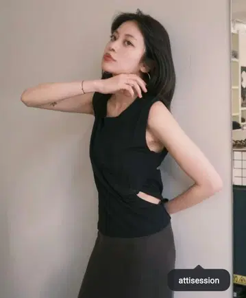 Attisession 시어 레이어드 탱크탑