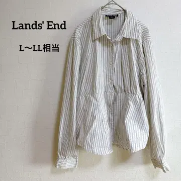 Lands' End 랜즈엔드 스트라이프 버튼업 셔츠 [14] LL