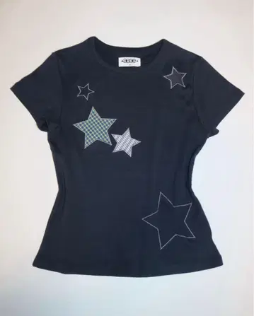 aeae check star tee 스타 셔츠