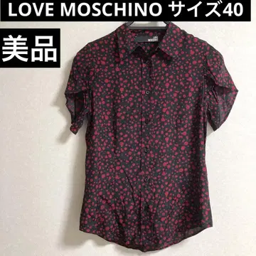 LOVE MOSCHINO 도트 셔츠 새것 같은 상태 사이즈 40