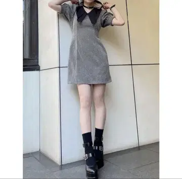 EATME BIG 카라 미니 원피스