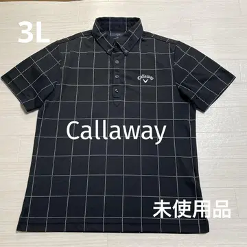 미사용품 캐롤웨이 Callaway 남성용 골프 셔츠 검정색 사이즈 3L