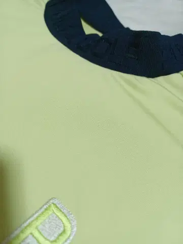 PUMA 골프 흡한속건 긴팔 모크넥 셔츠 레몬라임/네이비 XXL